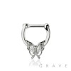 BUTTERFLY DESIGN SEPTUM HINGED CLICKER